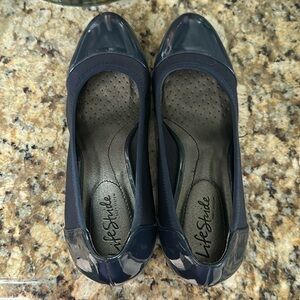 Life stride like new blue wedges